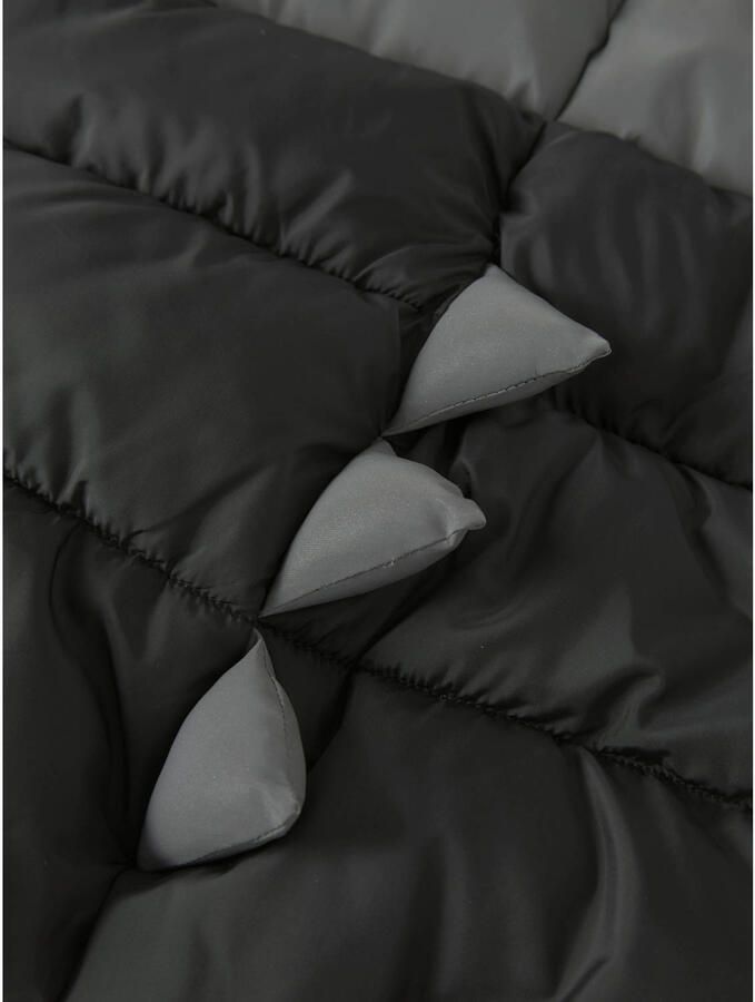 NAME IT MINI winterjas zwart grijs Jongens Polyester Capuchon Meerkleurig - Foto 3