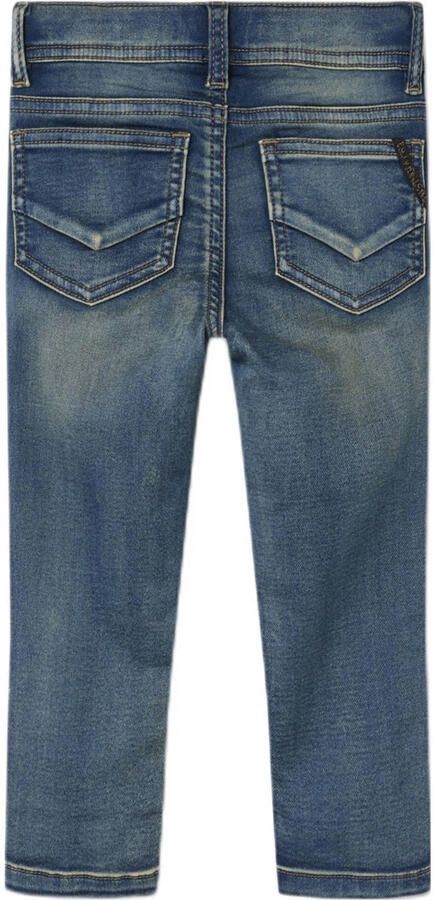 Name it MINI x-slim fit jeans NMMTHEO Blauw Jongens Stretchdenim Effen 104 - Foto 2