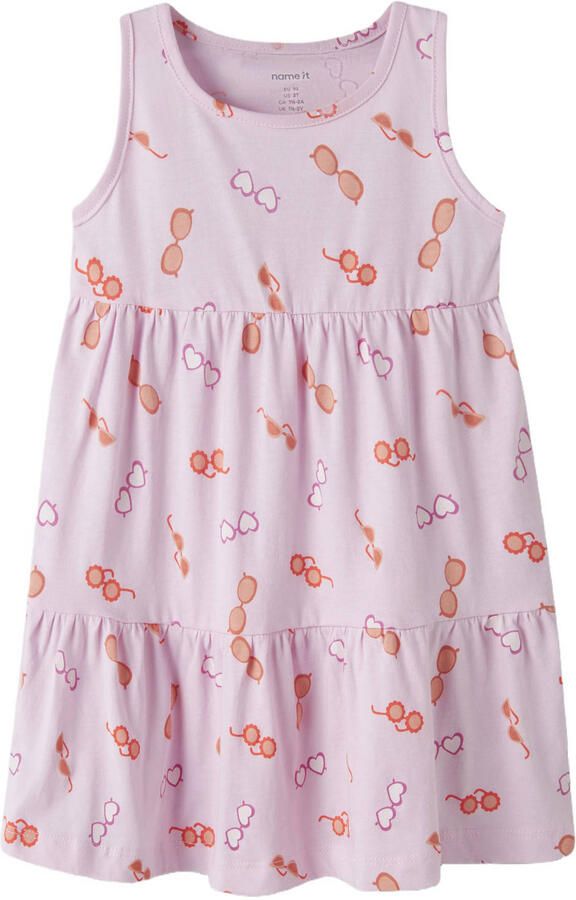 NAME IT MINI zomerjurk lichtroze
