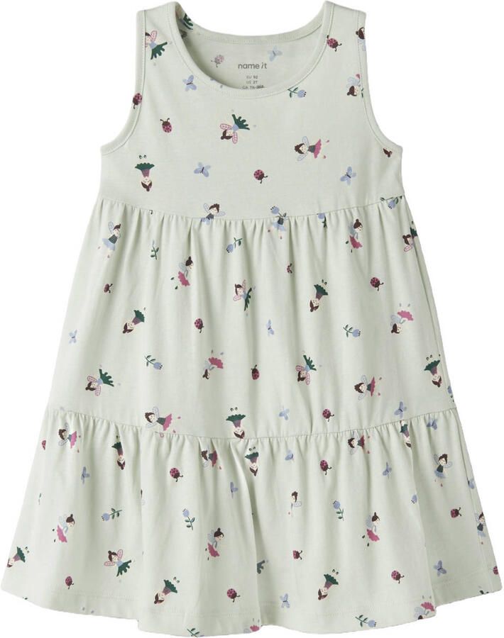 NAME IT MINI zomerjurk mintgroen