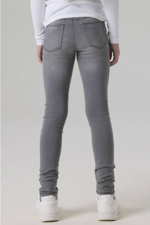 Name it skinny jeans NKFPOLLY light grey denim Grijs Meisjes Stretchdenim 122 - Foto 3