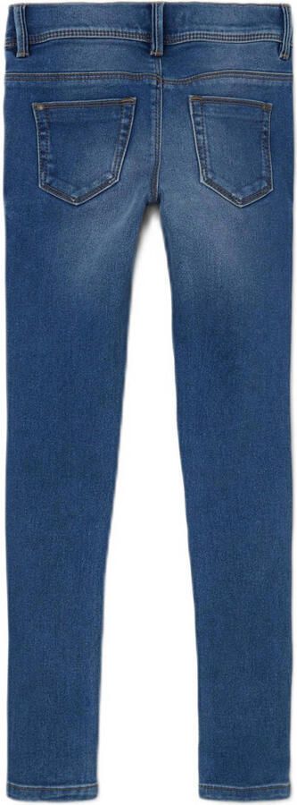 Name it skinny jeans NKFPOLLY medium blue denim Blauw Meisjes Stretchdenim 128 - Foto 2