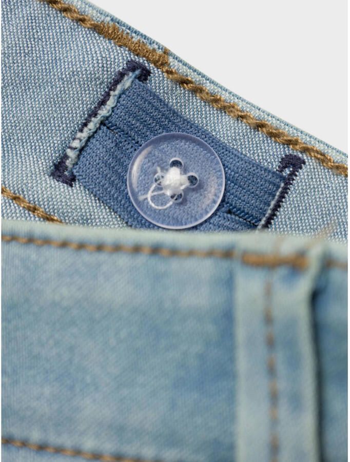 Name it KIDS slim fit jeans bermuda NKMSOFUS light denim short Blauw Jongens Stretchdenim 140 - Foto 3