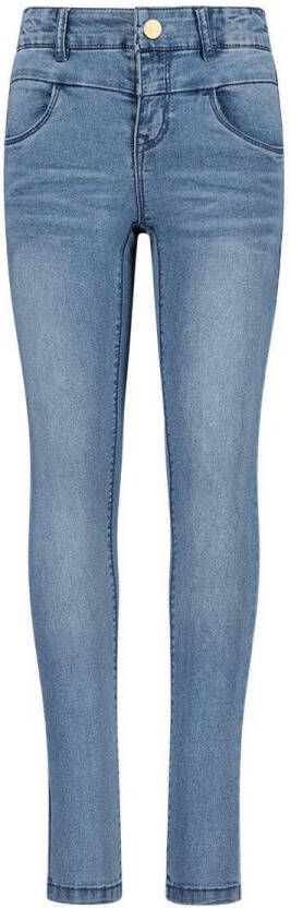 Name it skinny jeans NKFPOLLY medium blue denim Blauw Meisjes Stretchdenim 134