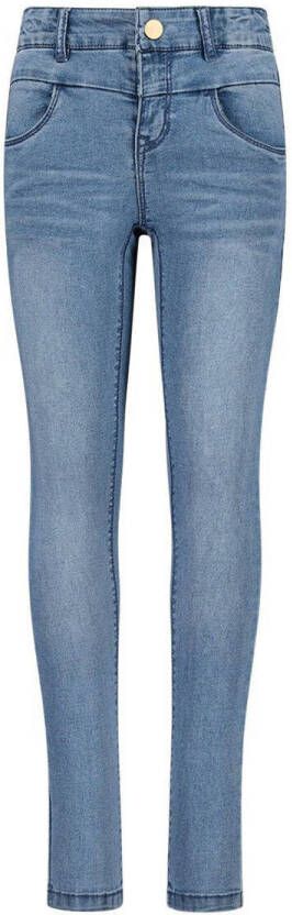 Name it skinny jeans NKFPOLLY medium blue denim Blauw Meisjes Stretchdenim 116
