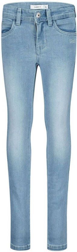Name it slim fit jeans NKMTHEO light blue denim Blauw Jongens Stretchdenim 128