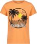 Name it T-shirt met biologisch katoen oranje Printopdruk 104 - Thumbnail 1