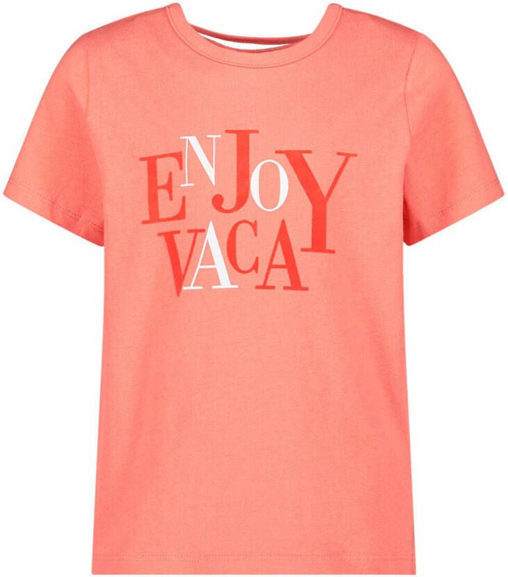 Name it T-shirt met biologisch katoen roze Meisjes Katoen (biologisch) Ronde hals 116
