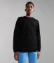 Napapijri sweater zwart Katoen (duurzaam) Ronde hals 128 - Thumbnail 1