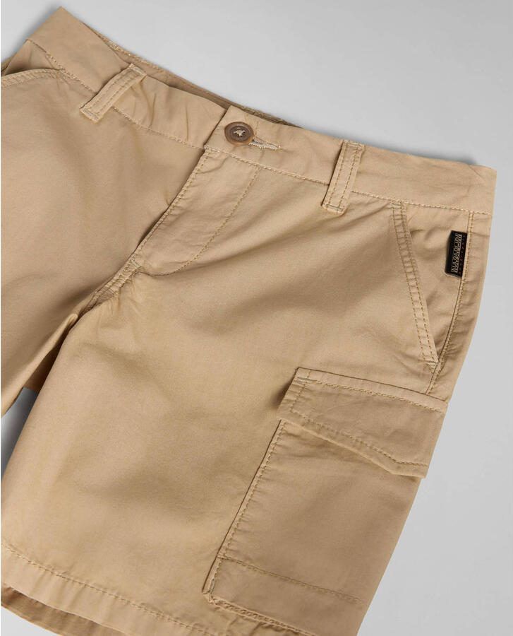 Napapijri cargo short beige Korte broek Jongens Katoen Effen 152