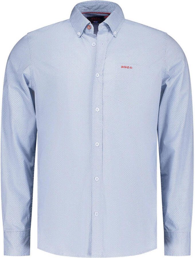 New zealand auckland NZA Shirt Adriel Poplin Blauw