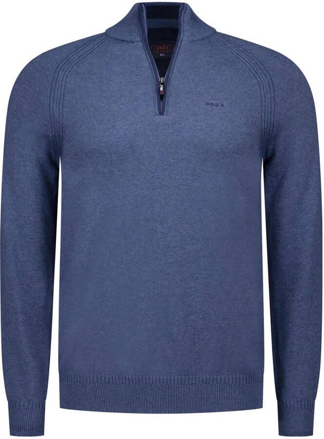 New zealand auckland NZA Half Zip Trui Clive Blauw