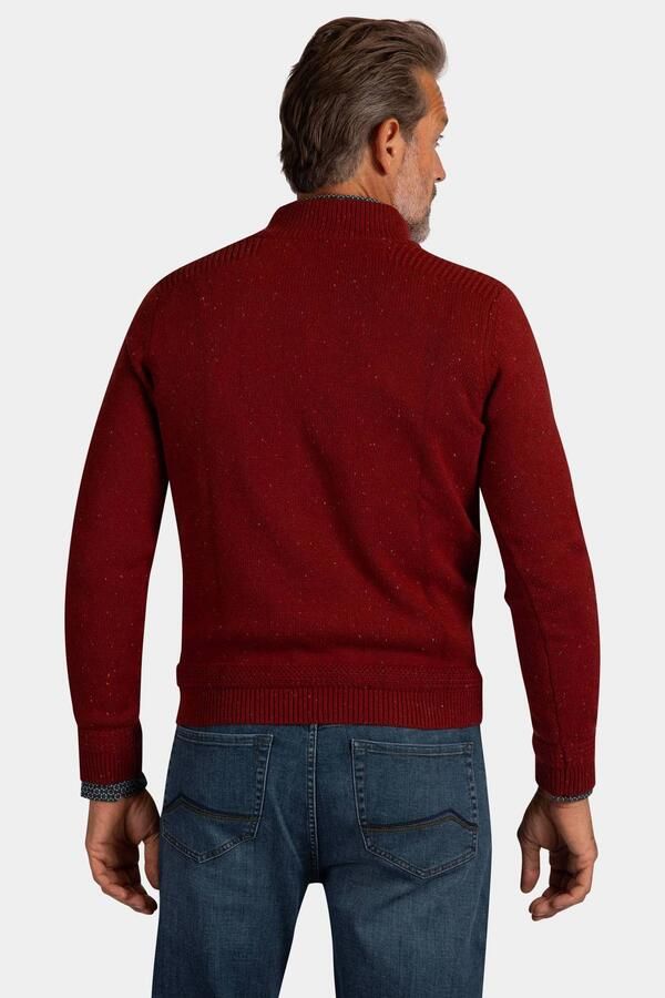 New Zealand Auckland katoenen regular fit gebreide trui burnt red - Foto 2
