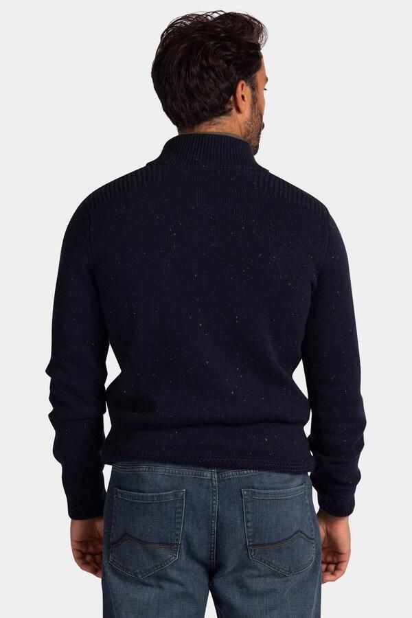 New zealand auckland NZA Pullover Mocker Eltham Knit Melange Oxford Navy - Foto 2
