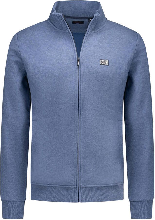 New Zealand Auckland katoenen sweatvest apri blauw