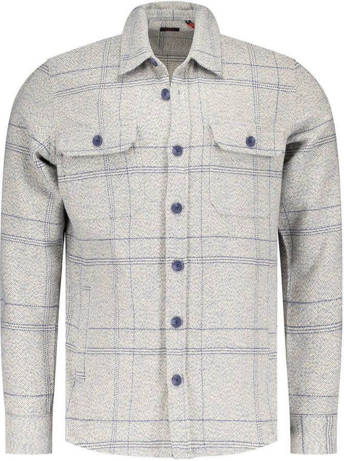 New zealand auckland Sweater NZA Overshirt Atlas Tenax Check Blauw - Foto 1