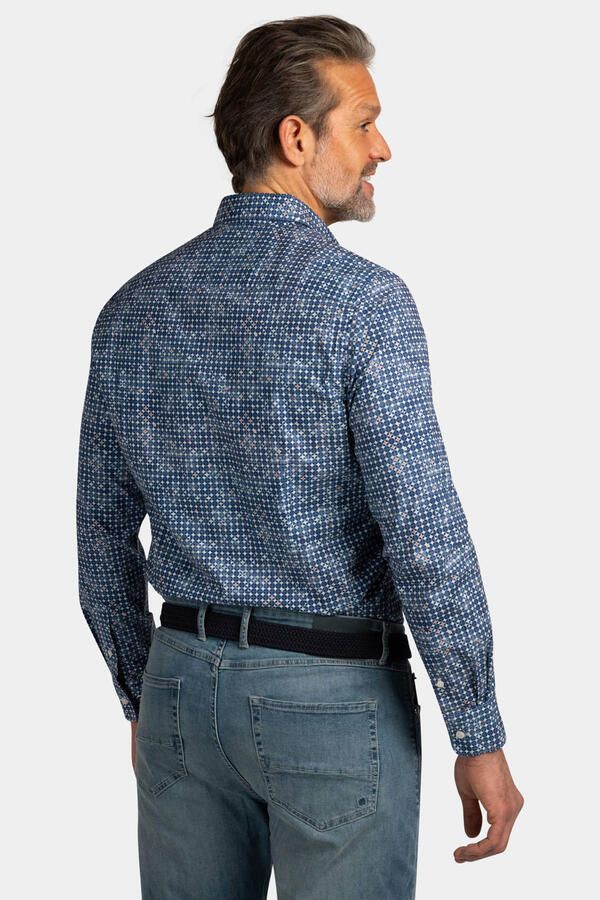 New Zealand Auckland regular casual overhemd blauw - Foto 3