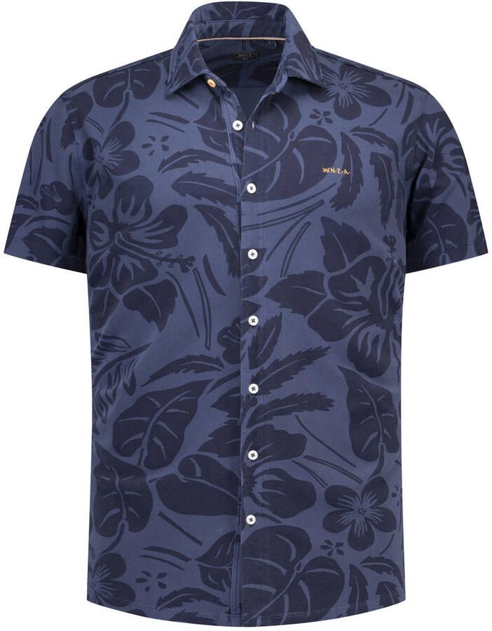 New Zealand Auckland regular casual overhemd donkerblauw