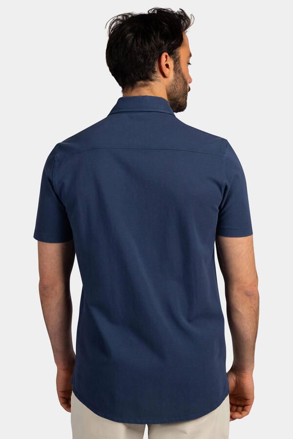 New Zealand Auckland regular casual overhemd donkerblauw - Foto 2