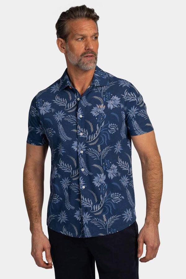 New Zealand Auckland regular casual overhemd donkerblauw