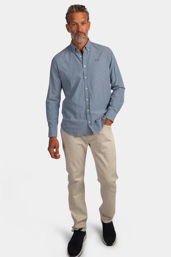 New Zealand Auckland regular fit casual overhemd capri blauw - Foto 2