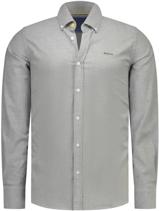 New Zealand Auckland regular fit casual overhemd groen