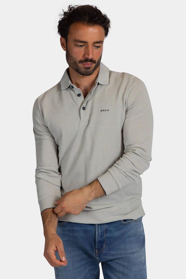 New zealand auckland NZA Longsleeve Polo Hamton Piqué Groen