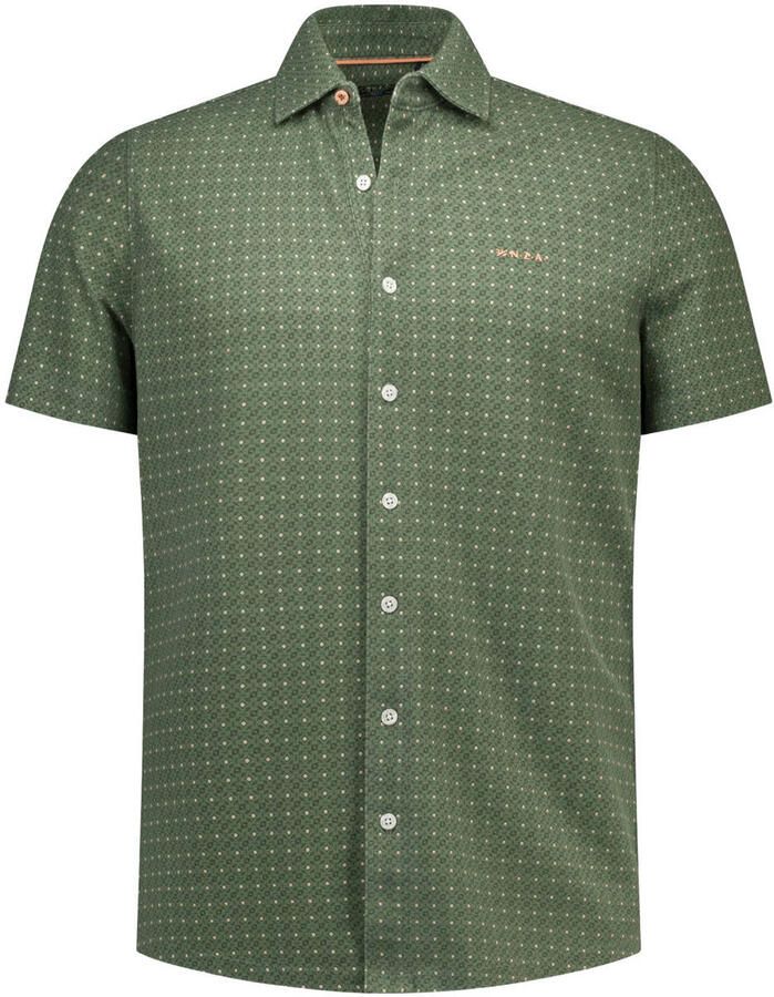 New Zealand Auckland regular fit overhemd met print groen