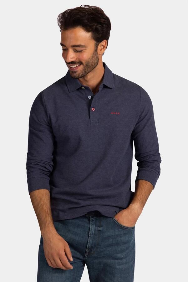 New Zealand Auckland regular fit polo donkerblauw - Foto 2