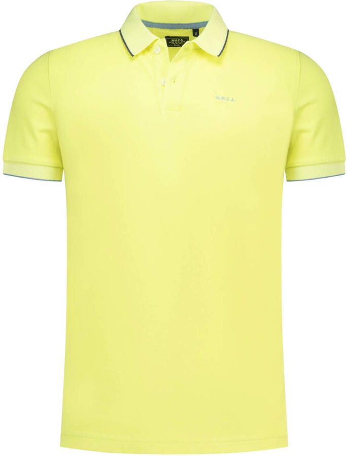New Zealand Auckland regular fit polo geel