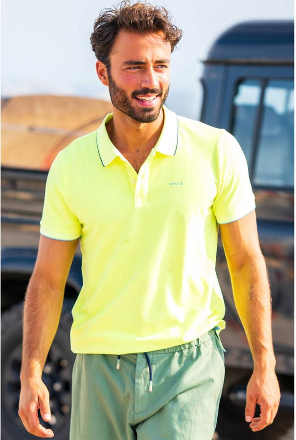 New Zealand Auckland regular fit polo geel - Foto 2