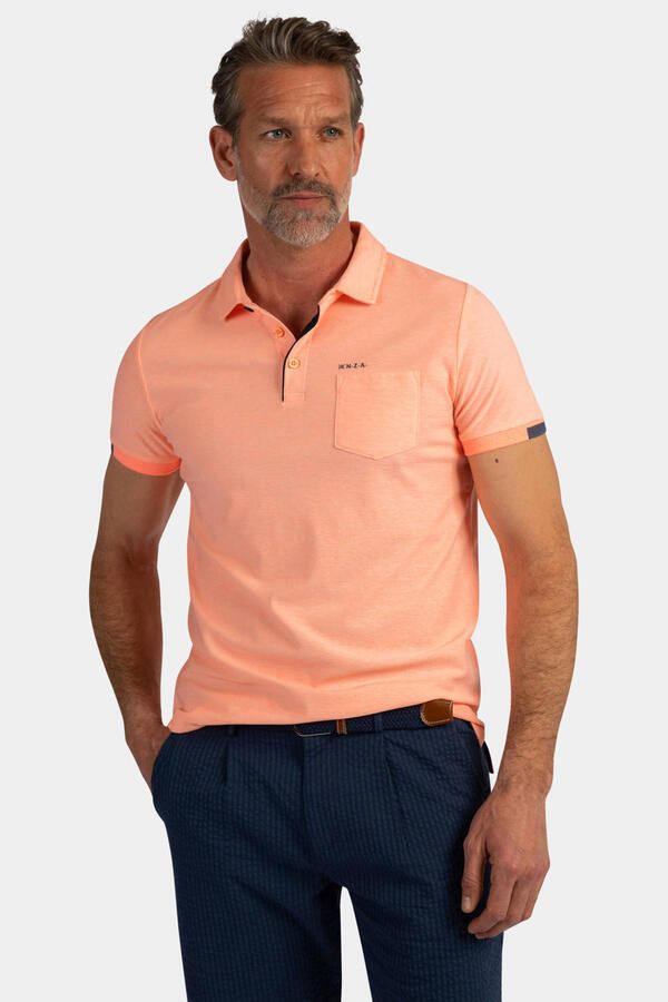 New Zealand Auckland regular fit polo neon zalm
