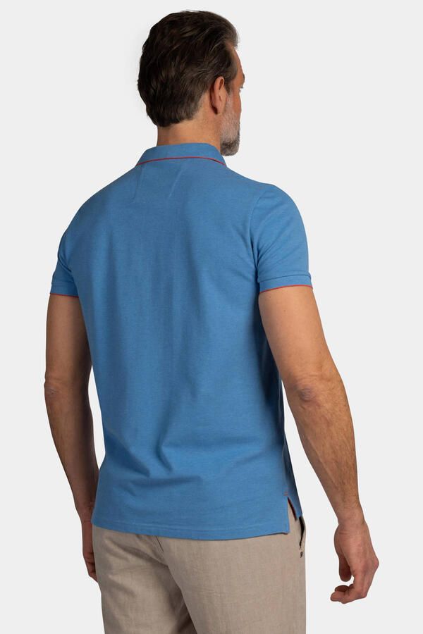 New zealand auckland NZA Polo Henley Piqué Sailing Blauw - Foto 2