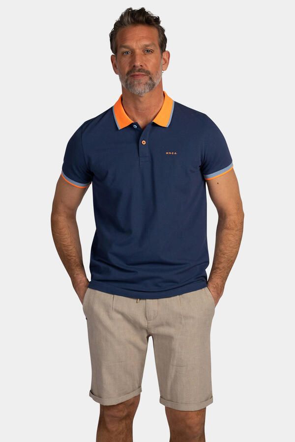 New Zealand Auckland regular polo donkerblauw