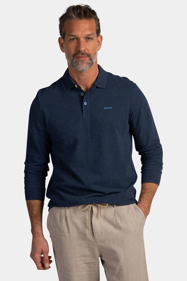 New Zealand Auckland regular polo donkerblauw
