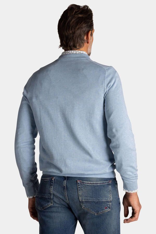 New zealand auckland NZA Longsleeve Knitted Polo Lichtblauw - Foto 2