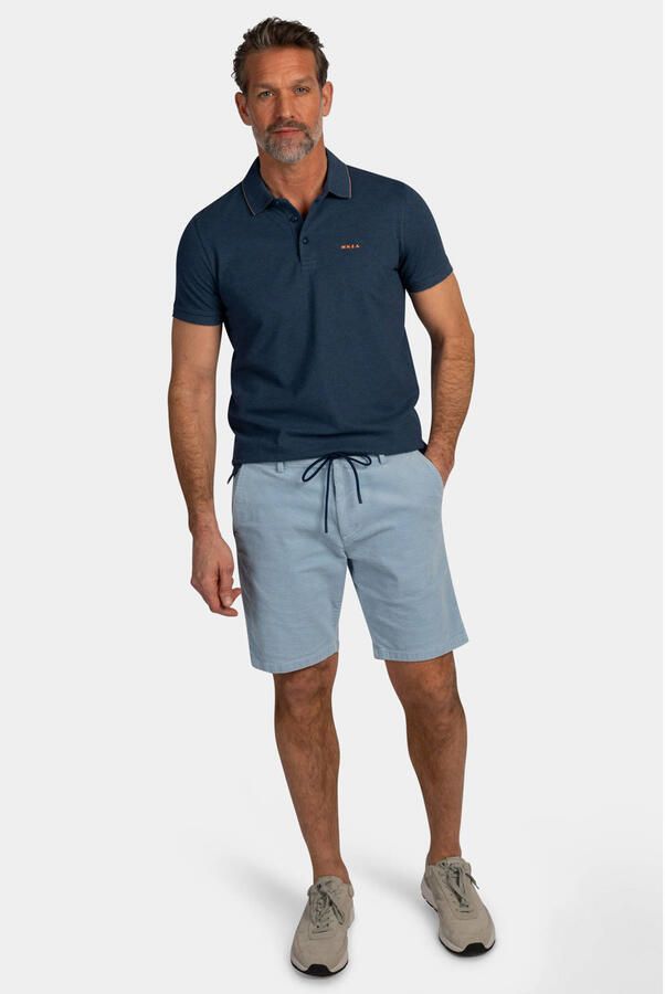 New zealand auckland NZA Polo Henley Piqué Navy Sky - Foto 2