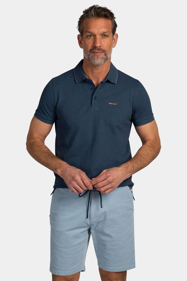 New zealand auckland NZA Polo Henley Piqué Navy Sky - Foto 3