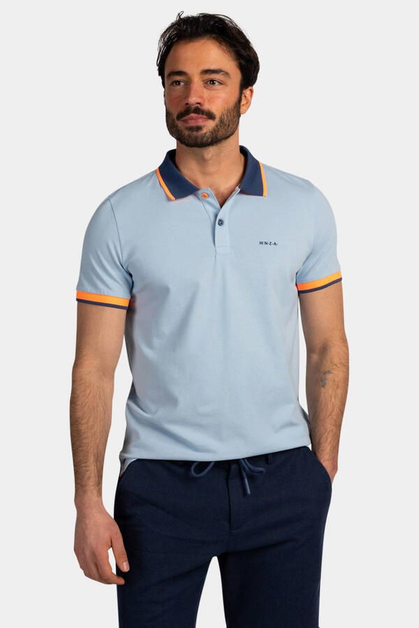 New Zealand Auckland regular polo lichtblauw