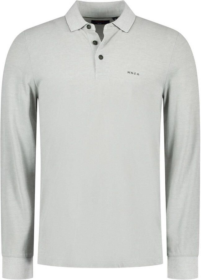 New zealand auckland NZA Longsleeve Polo Hamton Piqué Groen