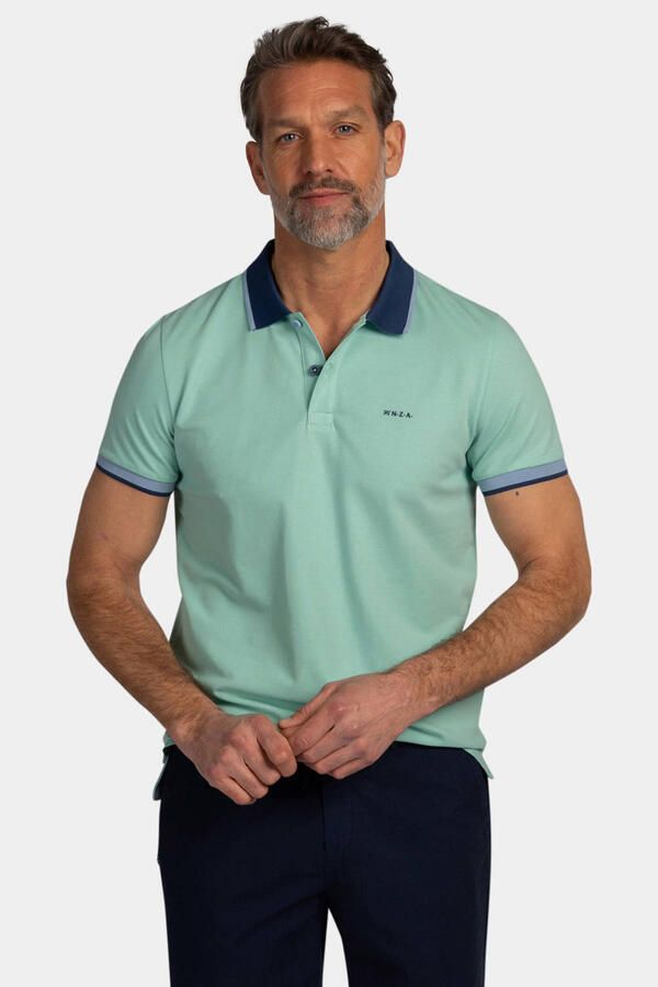 New zealand auckland NZA Polo Foxton Piqué Pale Leaf - Foto 3