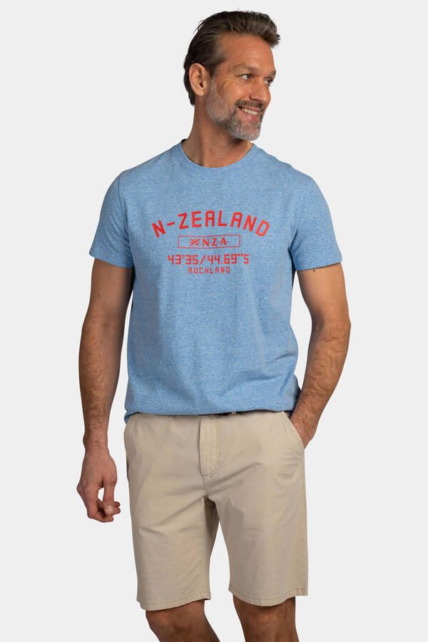 New Zealand Auckland regular T-shirt blauw - Foto 3