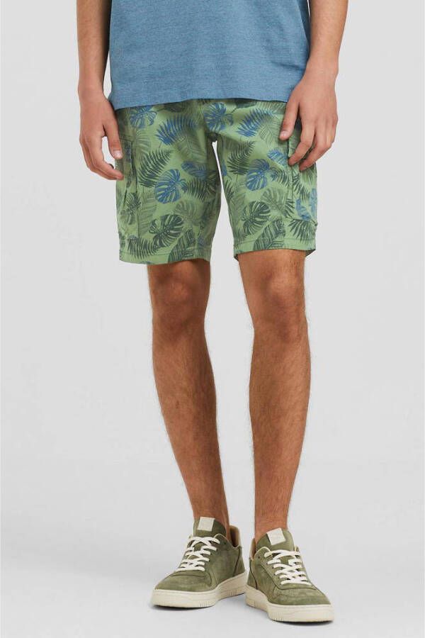 New Zealand Auckland regular fit cargo short Palmerston met all over print jungle army