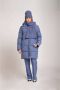 NIK&NIK gewatteerde winterjas Alisa helderblauw Meisjes Polyester Capuchon 140 - Thumbnail 2