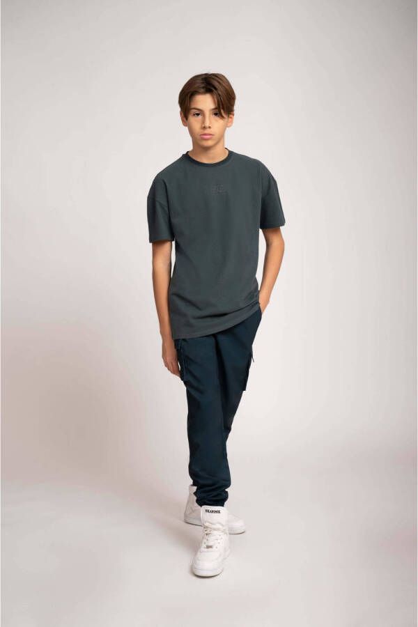 NIK&NIK cargobroek Kylo donkergroen Jongens Polyamide Effen 140