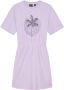 NIK&NIK A-lijn jurk Palm met printopdruk lila Paars Meisjes Stretchkatoen Ronde hals 128 - Thumbnail 1