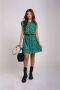 NIK&NIK gebloemde jurk Verona van gerecycled polyester groen fuchsia Meisjes Gerecycled polyester (duurzaam) Ronde hals 176 - Thumbnail 2