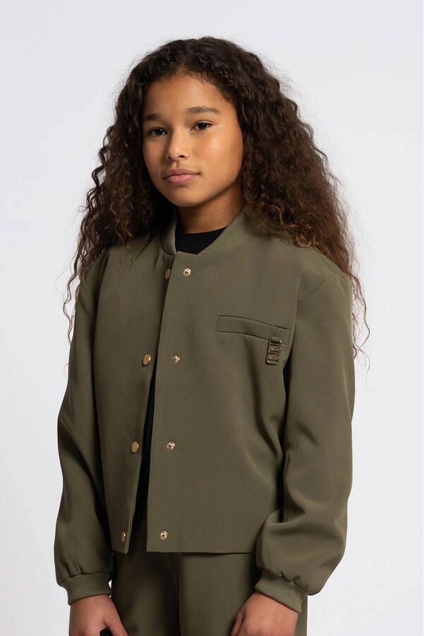 NIK & NIK Meisjes Jassen Eliza Bomber Olijf - Foto 6