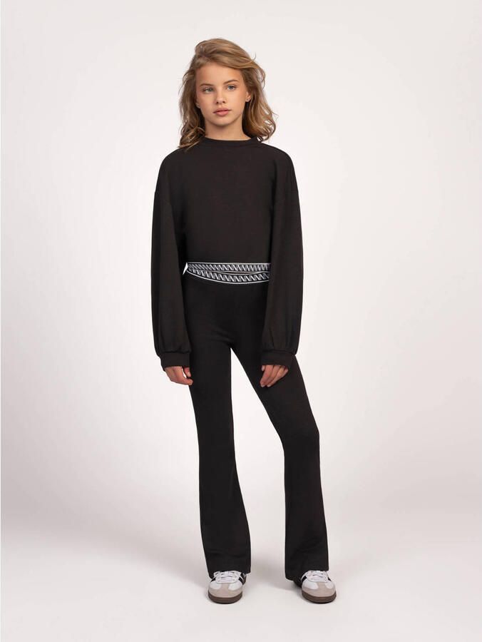 NIK&NIK flared broek zwart