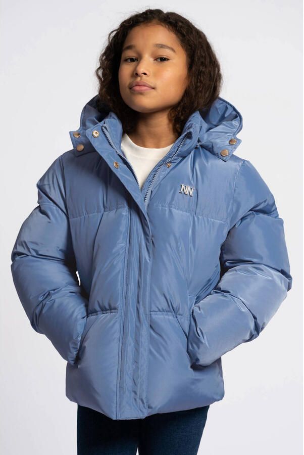 NIK & NIK Meisjes Jassen Jayla Puffer Jacket Lichtblauw - Foto 4